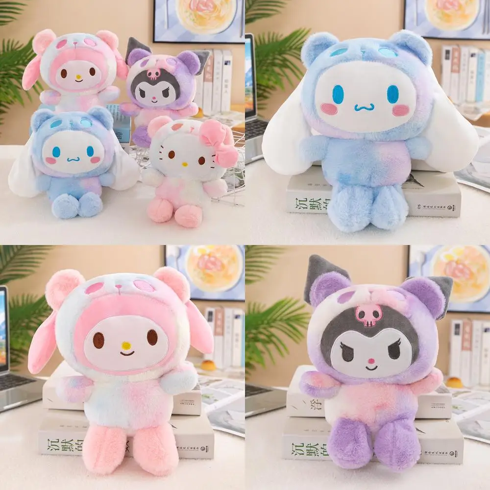 

Kawaii пастельная плюшевая игрушка Hello Kitty, мягкая кукла для детей, подарок на день рождения, милая кукла Cinnamoroll Hello Kitty Melody