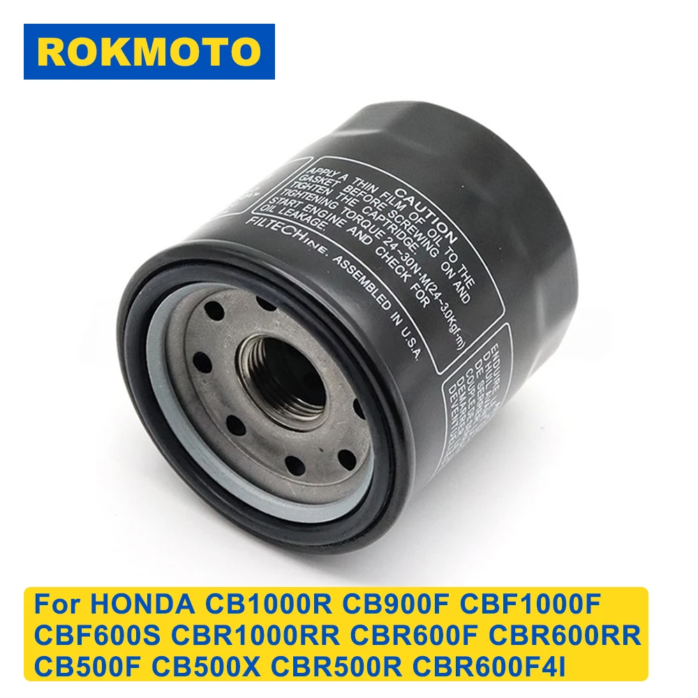 Fit For HONDA CB1000R CB900F CBF1000F CBF600S CBR1000RR CBR600F CBR600RR CB500F CB500X CBR500R CBR600F4I Oil Filter