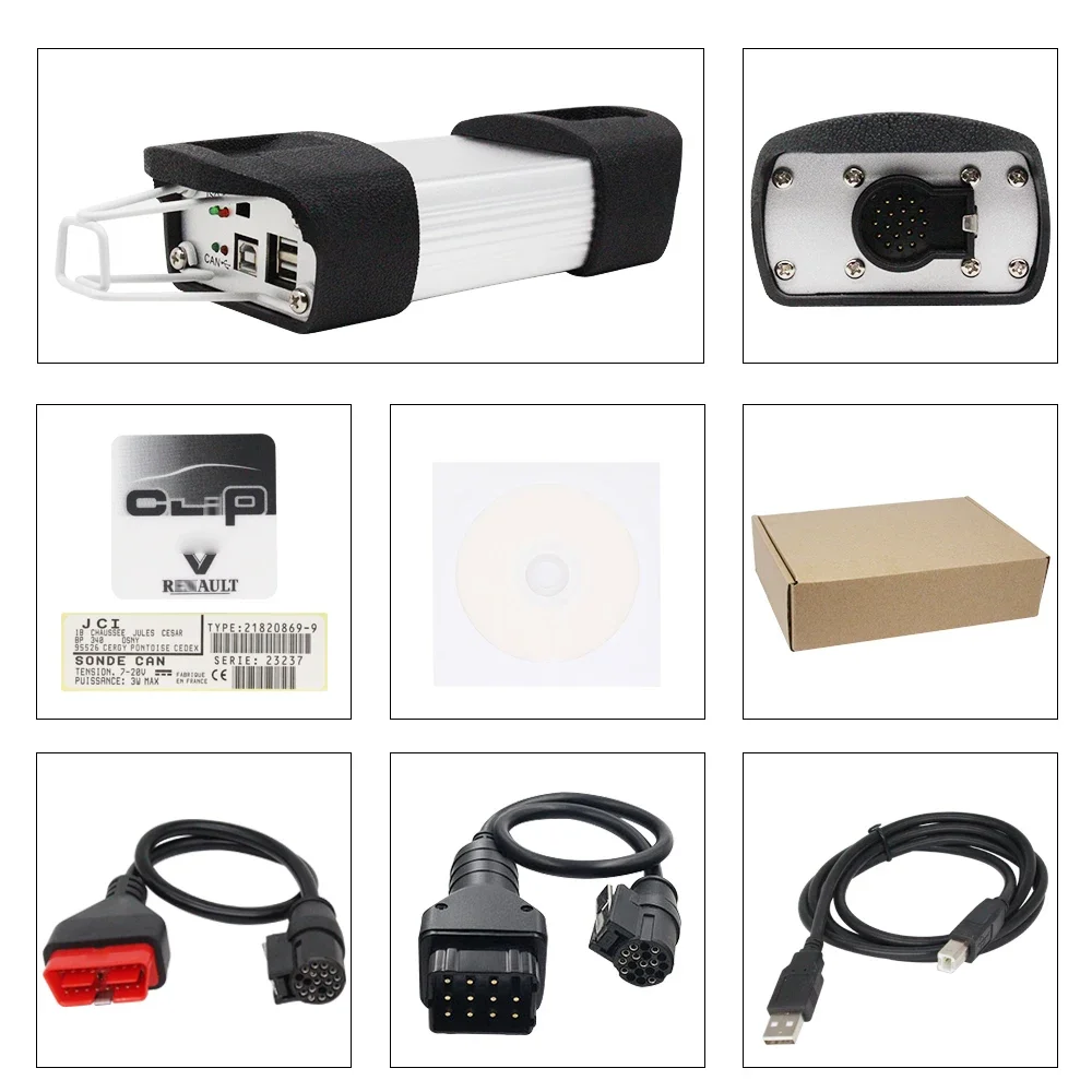 Forrenault pode clipe an2135sc ob.d ob.d2 scanner ferramenta de diagnóstico completo r-enault chip c interface programador automático reprog