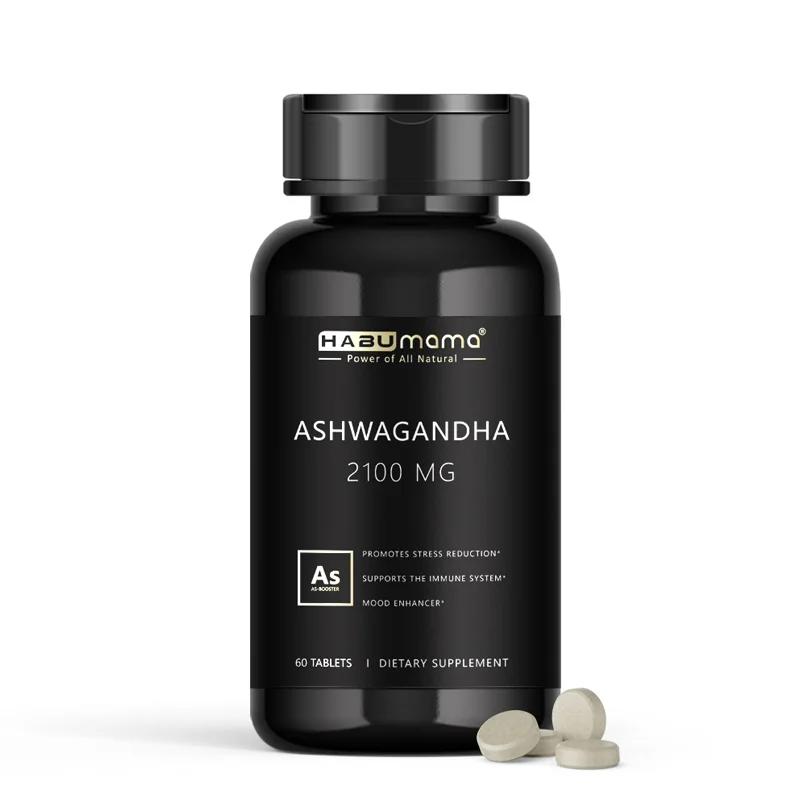 Habumama Ashwagandha, Horny Goat Weed, Testbooster Male Supplements for Health, Energy & Endurance, Muscle Mass, Vitality