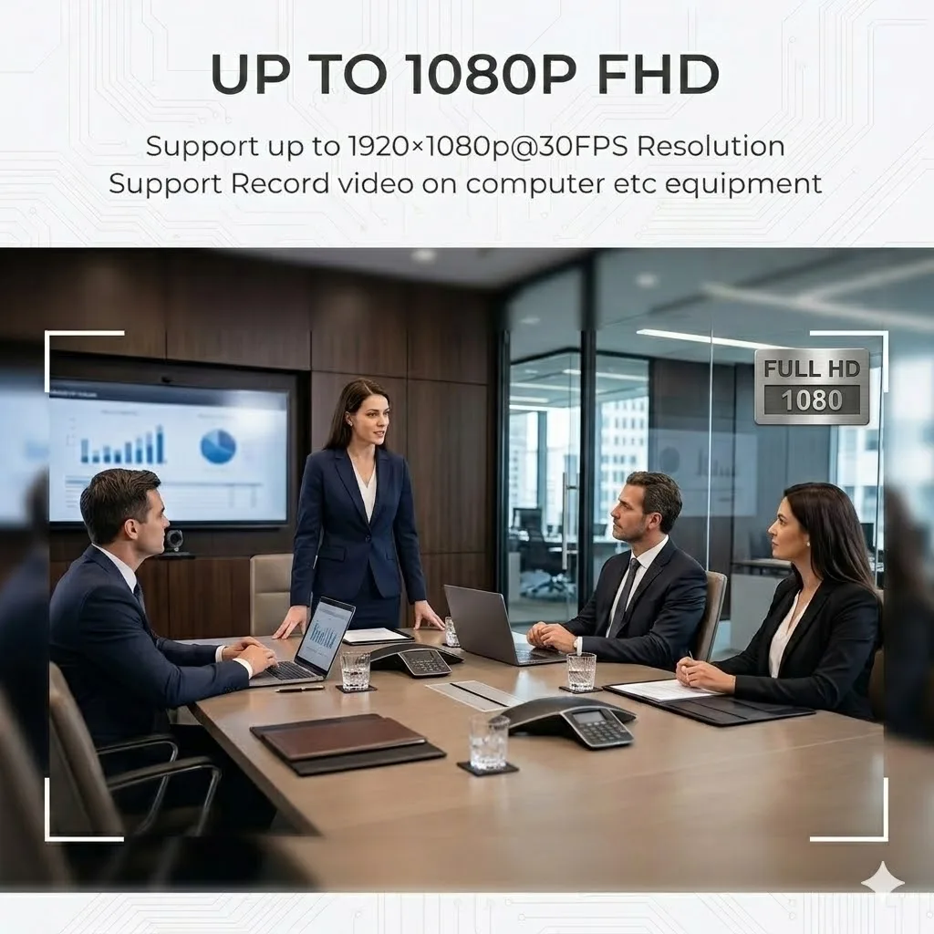 USB Type-C Mini Webcam with Mic, 2.8/3.7mm Lens 1080P HD, Type-C to USB Adapter, for PC/Android/iOS, Outdoor CCTV Home Security view 2