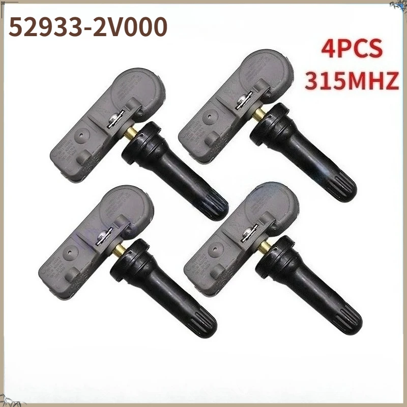 52933-2V000  4PCS Car Tire Sensor  For Hyundai  2011 2012 2013 2014 2015 2016 Veloster 315MHZ TPMS Tyre Pressure Monitor System