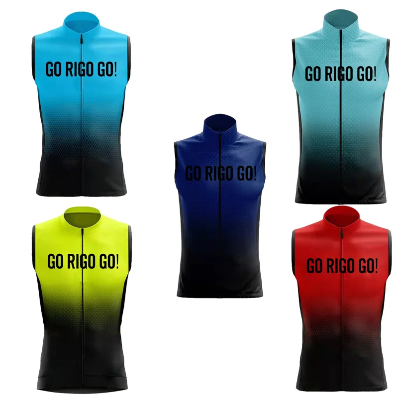 2025 New Go Rigo Go Cycling Vest Windproof Sports Run Vest Road Bike Gilet Sleeveless MTB Jersey Chaleco Ciclismo Jacket