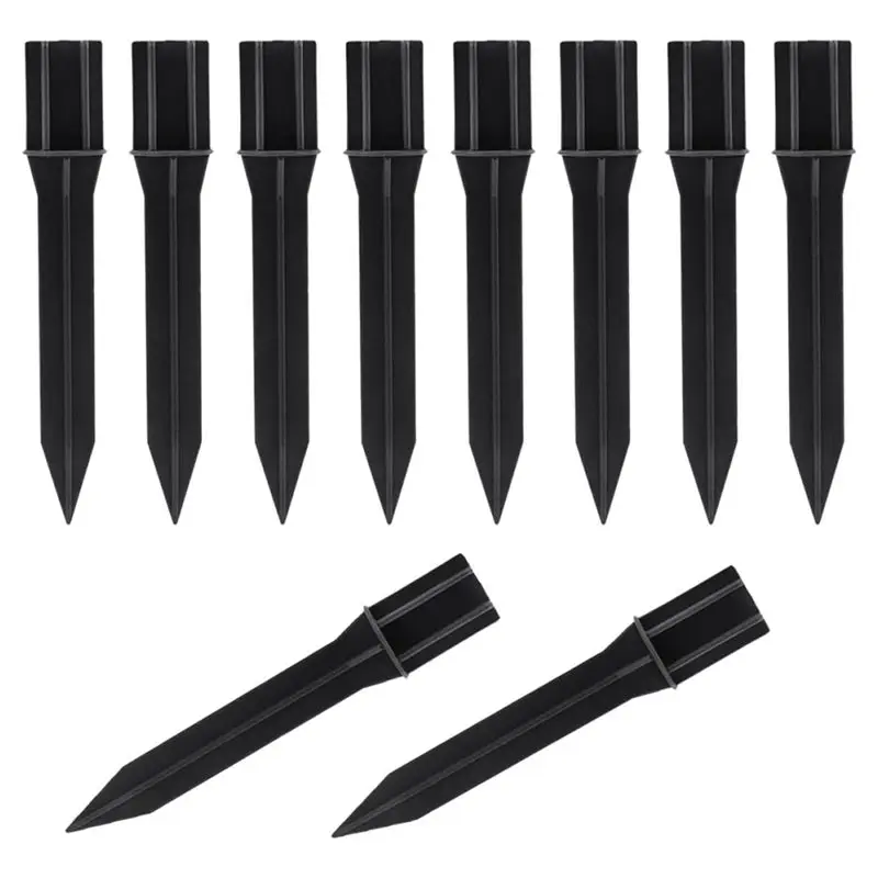

ABRU-Light And Sturdy Can Solar Garden Light Ground Sockets 10Pcs Securely Fix Outdoor Landscape Lighting And Pathways