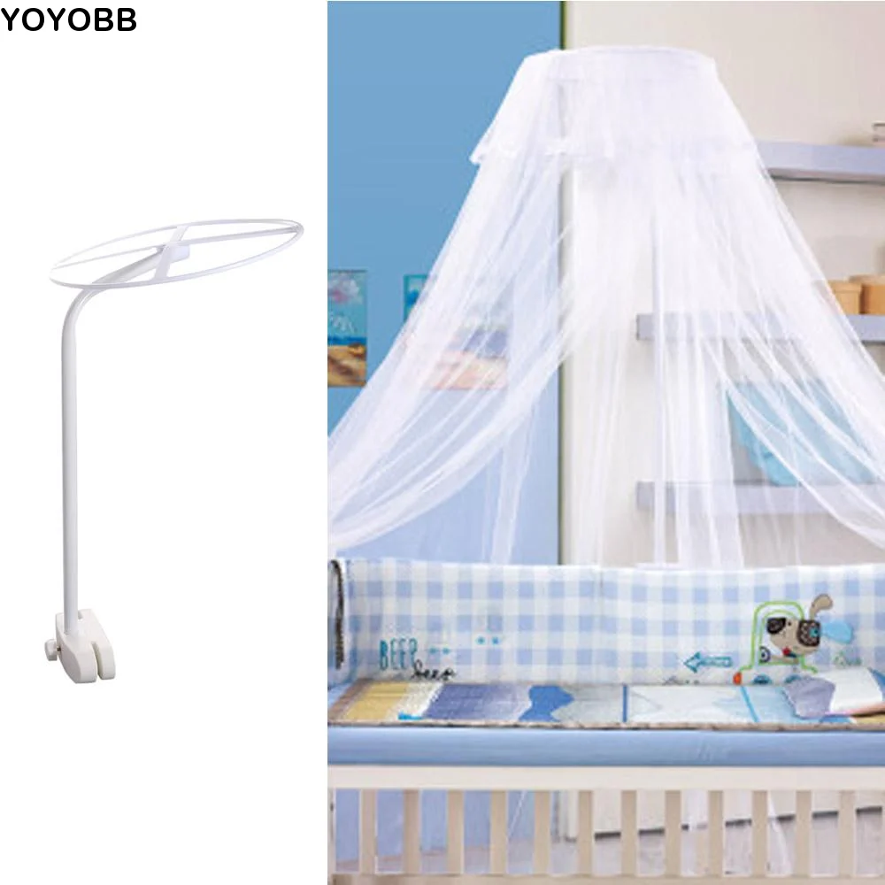 Mosquito Net Accessories Iron Mosquito Net Stand White Round Bed Net Holder Stand Durable Mosquito Bar Frame Home
