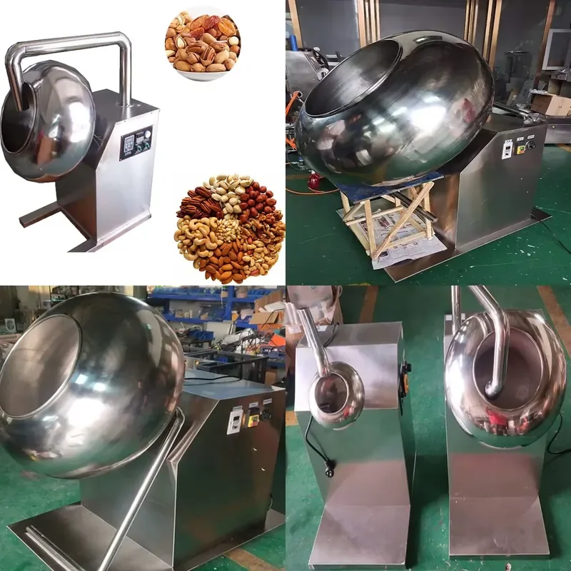 Professional Nut Sugar Coating Machine Peanut Chocolate Sugar Coating Equipment for Peanut Sugar Coating Made in China
