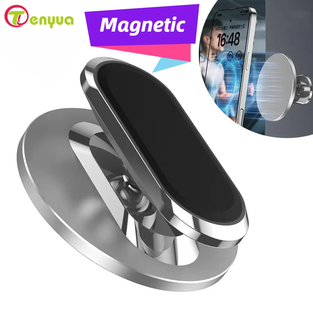 

Универсальный вращающийся двусторонний магнитный кронштейн на 360° ° Стабильная тележка для гольфа на открытом воздухе для спортзала, компактный портативный держатель для телефона для всех устройств