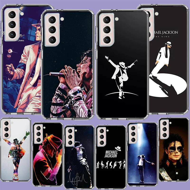 Michael Jackson Phone Case For Samsung Galaxy S24 S23 Ultra Capa Shell S22+ S21 Plus S20 FE S10 Lite S10E S9 S8 S7 Edge Cover Si