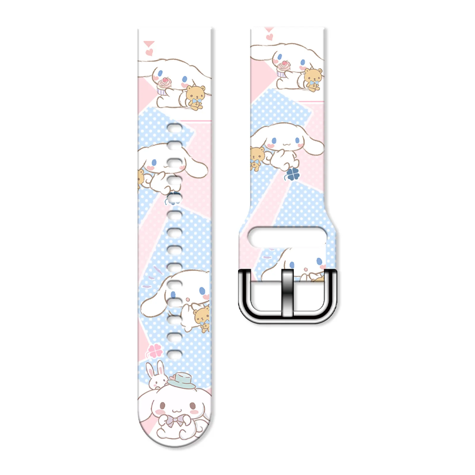 

Sanrio Cinnamoroll 20mm Printed Strap for Samsung Galaxy Watch 7/6 40mm 44mm Band Replaceable Bracelet for Amazfit Balance 45mm