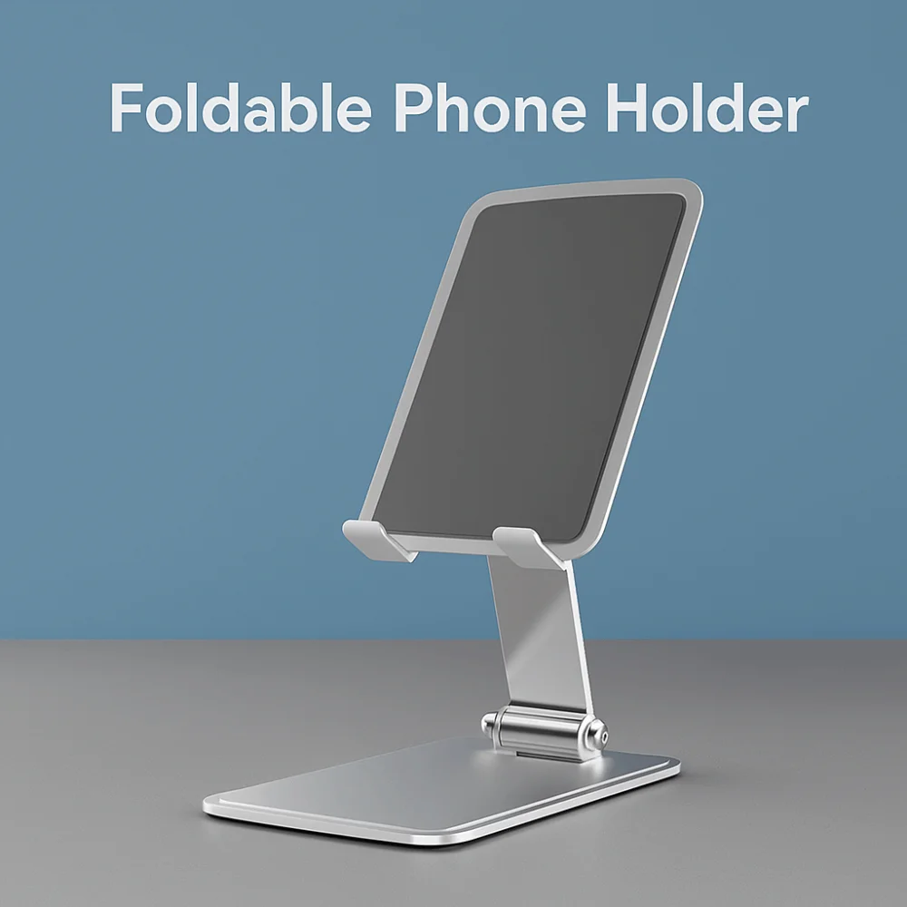 

Foldable Mobile Phone Holder Adjustable Portable Mobile Phone Stand Metal Non-slip Table Cell Phone Bracket Universal