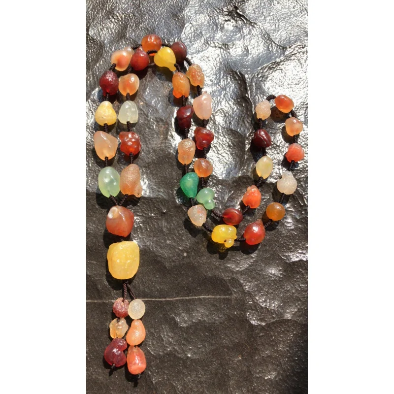 

Alashan Gobi Rough Stone Agate Color Necklace Accessories