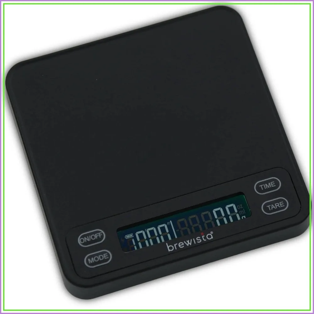 Smart Coffee Scale III with Timer, 2kg/0.1g High Precision for Espresso & Pour-Over, Portable Mini Digital Kitchen Scale, Rechargeable, 5 Modes