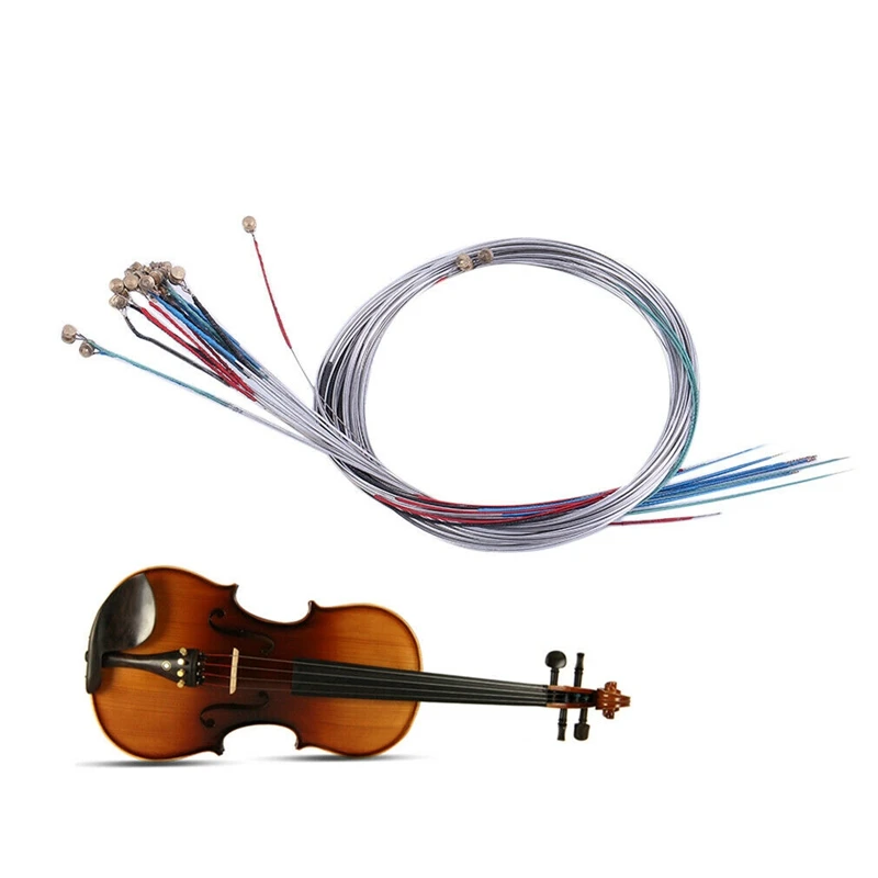 5 X 4Pcs A Set Of Violin Strings E-A-D-G Core Steel+Nickel Wound Exquisite Stringed Musical Instrument Parts Accessories