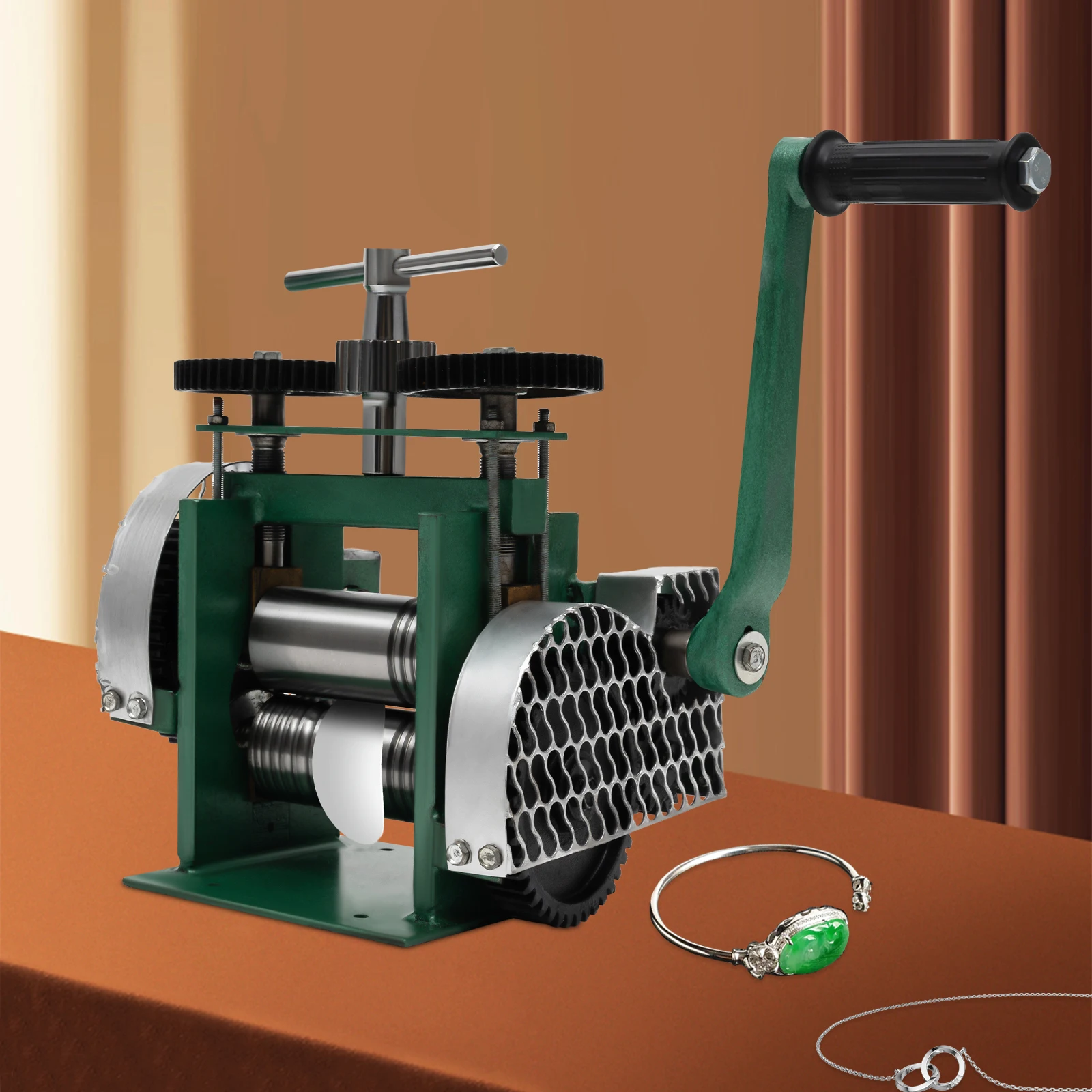 DIY Jewelry Rolling Mill Machine Adjustable Press Thickness For Gold,Silver,Copper,Aluminum