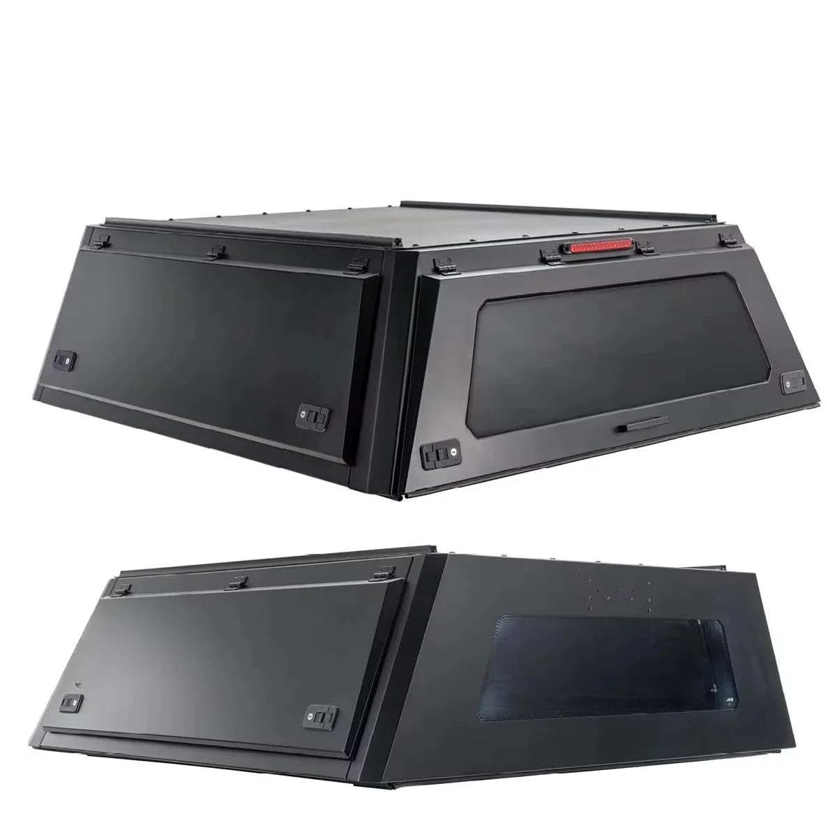 Custom Pickup Truck Bed Canopy  with Roof Rack/ Tent/side Tool Box /sliding Window with Roof Rack