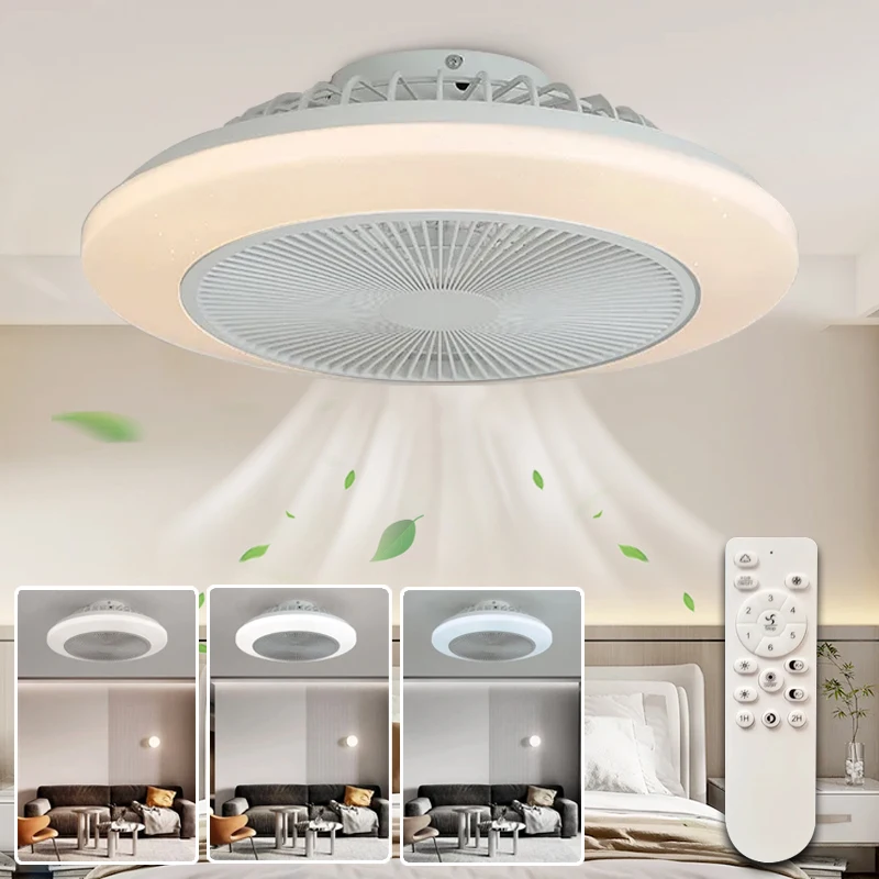 

RGB Integrated Ceiling Fan Light, Bedroom Fan Light, Living Room Dining Room Bedroom Decorative Lighting Ventilation Fan Light