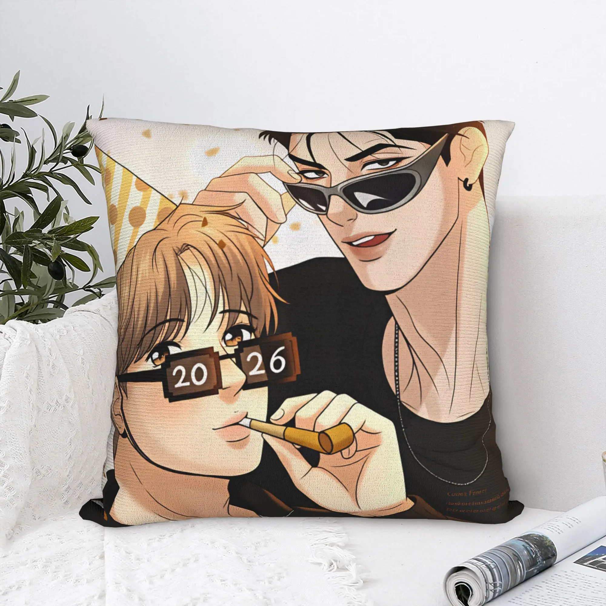 Pillow Case Bl Manhwa Jinx Joo Jaekyung   Cover  Cute Funny Cushion Cover Pattern Pillowcases For Office Car Home Decorative