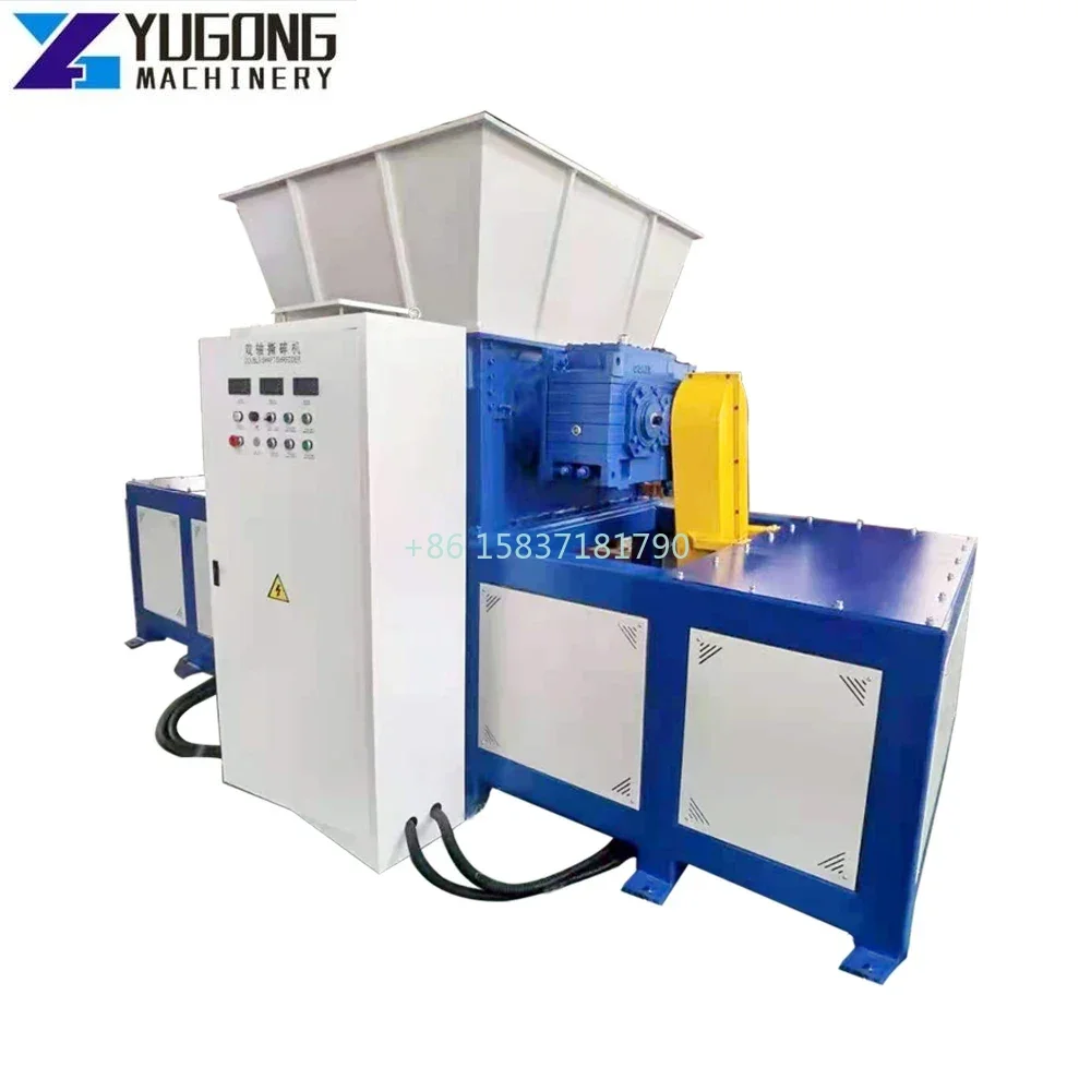 Plastic Waste Tire Shredder Scrap Car Tire Shredder Machine Rubber Shredding Shaft Rubber Tire Shredder Recycling Line for USA