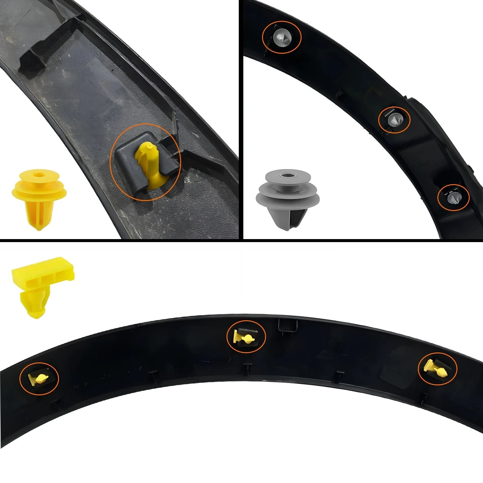 18Pcs Front Wheel Arch Trim Clips Car Exterior Flare Horn Fastener Clip For Nissan Qashqai J11 2014 - 2021 768474EA0A 84953JA00A
