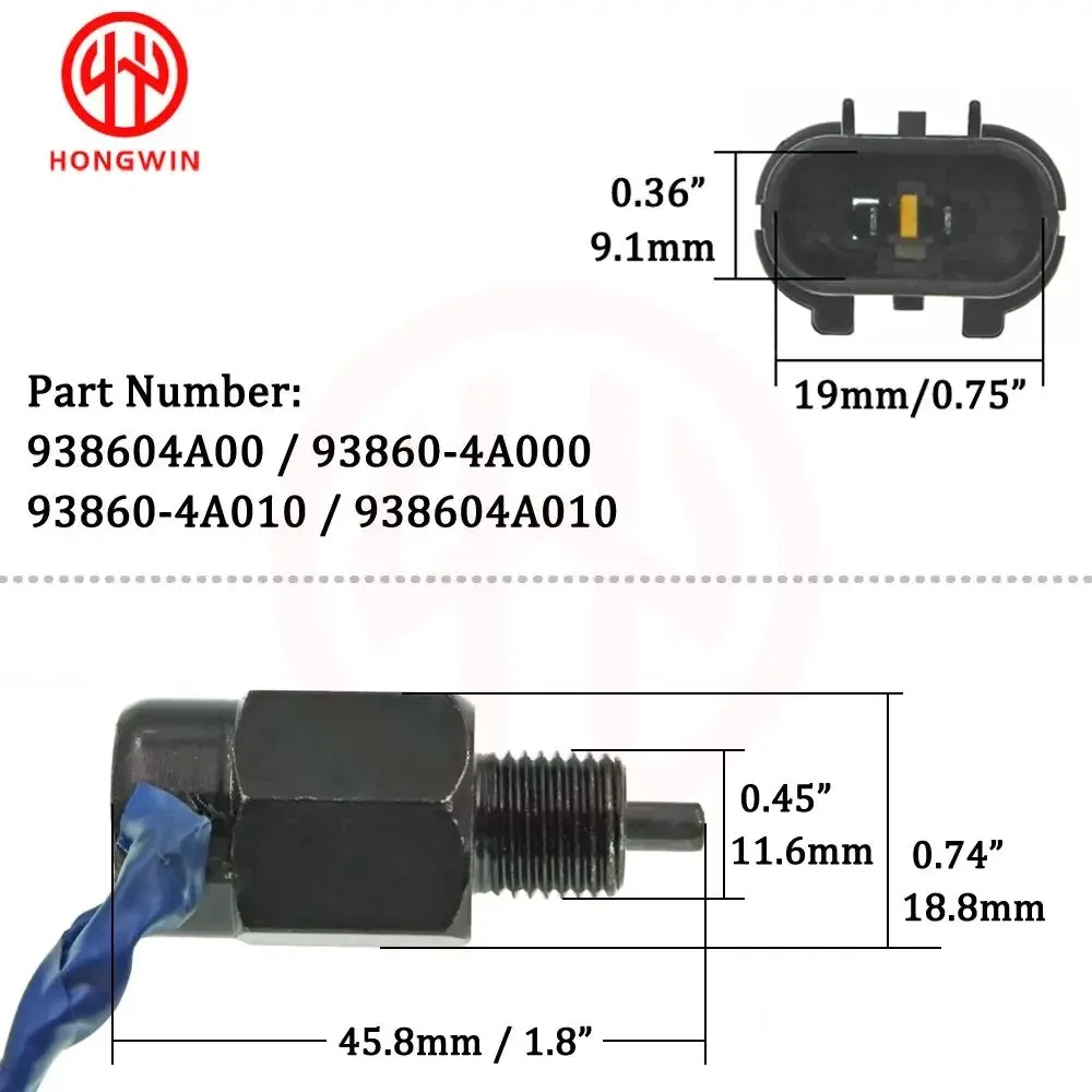 Reverse Light Switch/Back Up Switch  93860-4A010 938604A000 ADG01402 RS5637 For Hyundai H-1 98 H100 96 For Kia K2700 K2900