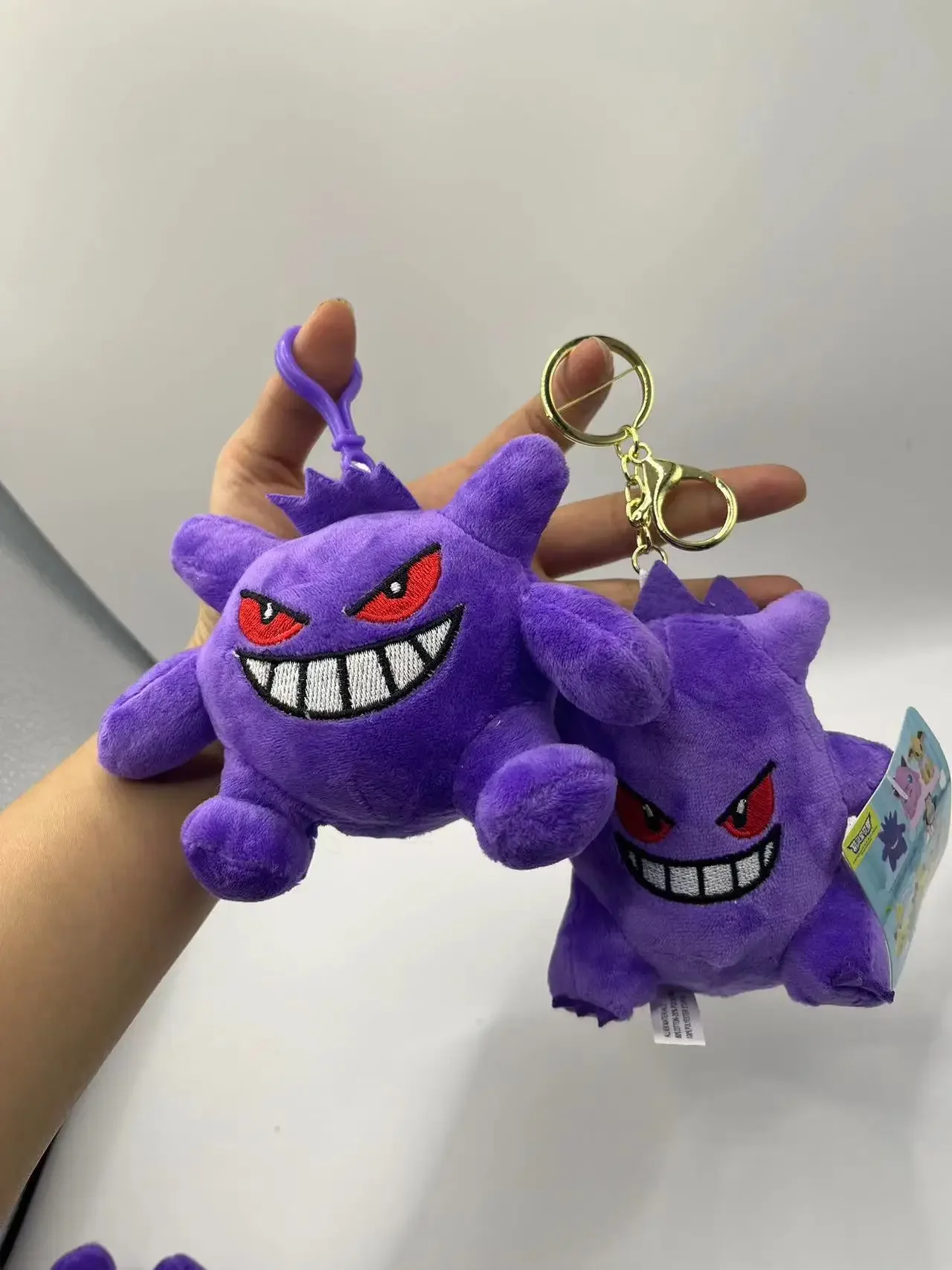 1pcs Pokemon Gengar 10cm Plush Toys Soft Stuffed Animals Doll Pendant Keychain Dolls Gift