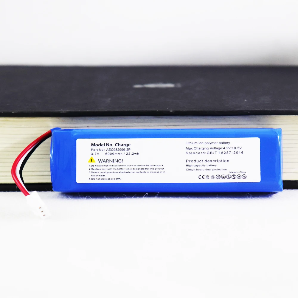 

Original AEC982999-2P 6000mAh Replacement Battery For JBL Charge 1 Charge1 Wireless Bluetooth Speaker Batteries