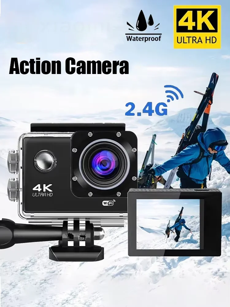 AliExpress NONE Action Camera Ultra HD 4K/30fps WiFi 2.0-inch Underwater Waterproof Helmet Video Recording Cameras Bicycle Vlog Camera