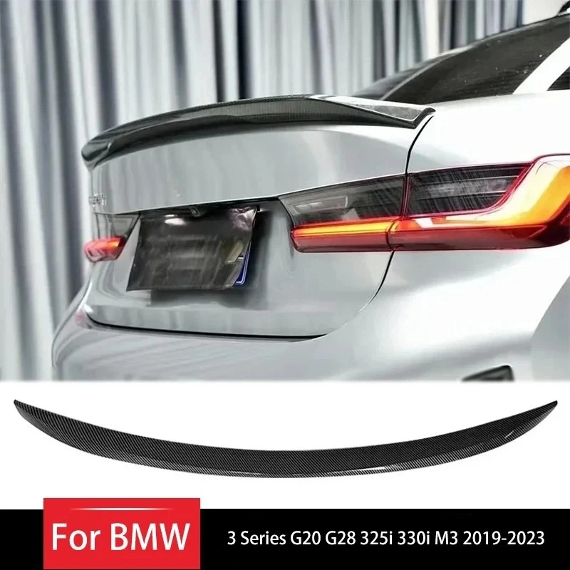 

Car Rear Trunk Spoiler Splitter Wing Tail Trunk Lip for BMW 3 Series G20 G28 325i 330i M3 2019-2023 Body Kits Tuning MP Style