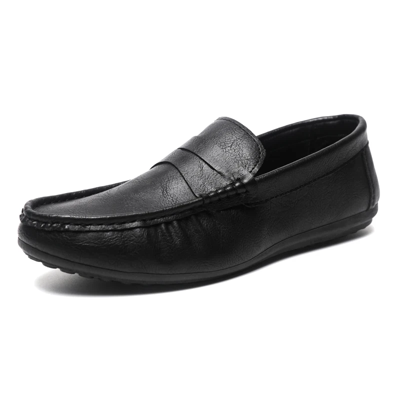 Fashion Business Mens Handmade Leather Casual Commute Driving Slip-on Shoes Luxury Soft Sole Comfy Moccasins Loafers Shoes Men