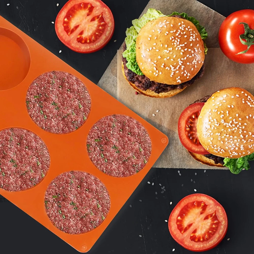 6 ثقوب قالب من السيليكون المستديرة كعكة المعجنات قوالب الخبز هلام بودنغ الصابون شكل كعكة الثلج أداة زخرفة القرص قالب البسكويت الخبز