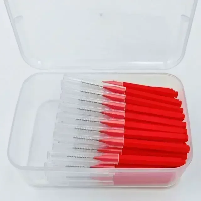 80 Teile/schachtel I-typ Interdentalbürste 0,6-1,5 Mm Reinigung Zwischen Zähne Mundpflege Kieferorthopädische I Form Zahnseide – Detail 12