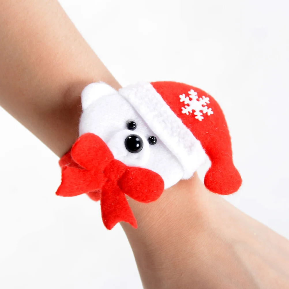 

Party Ring Bracelet Christmas Bracelets for Kids Slap Utenciles Wristbands Snap