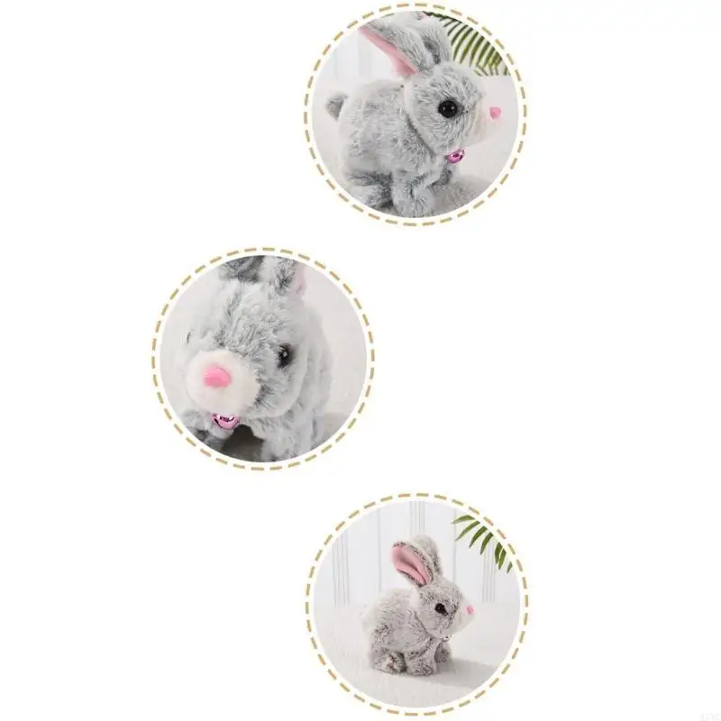 A5YC Simulatie Pluche Konijn Speelgoed voor Baby Leren Kruipen Konijn Interactieve Elektronische Huisdier Wandelen Dieren Gunst