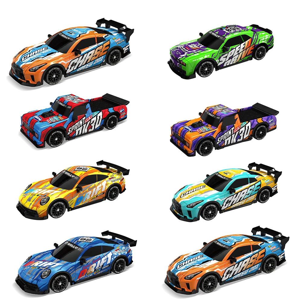 

1/16 RC Car 4WD 4CH High Speed 10km/h Drift Racing Vehicles With Light Stunt Remote Control Car For Kids Gifts