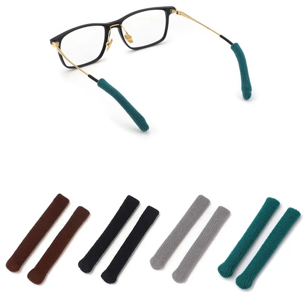 

1Pairs Made of Wool Eyeglasses Temple Tips Sleeve Anti-Slip Glasses Slip Set Knitting Eyewear Retainer Tip Ear Grip