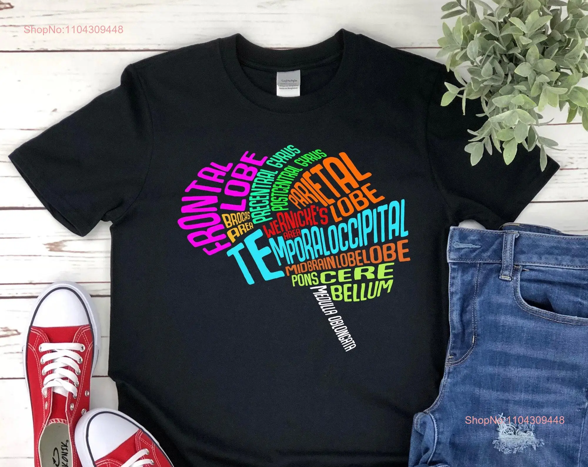 Brain Typography Neuro T shirt NeurologisT RN Neuroscience Doctor ICU Nurse Medical Student SweaT Neurology Anatomy