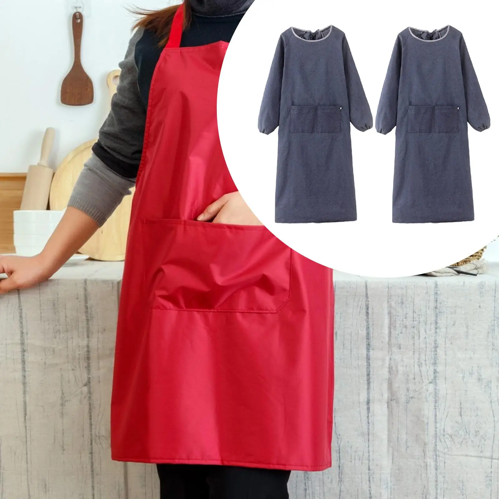 Welding Apron for Men Women Fire Resistant Denim Long Sleeve Heavy Duty Work Apron with Pocket Lightweight for Blacksmiths Tasks