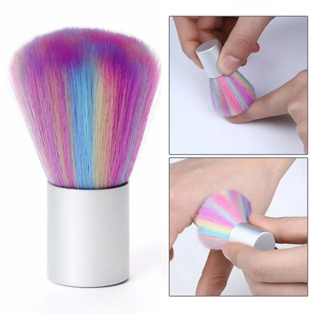 

1 шт., мягкая щетка для пыли, щетка для ногтей, пудра для удаления пигмента, щетка для чистки ногтей