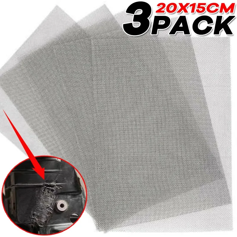 

Car Bumper Stainless Steel Welded Wire Repair Mesh Repair Hole Crack Repair Mesh Body Heat Resistant Metal Mesh Auto Parts