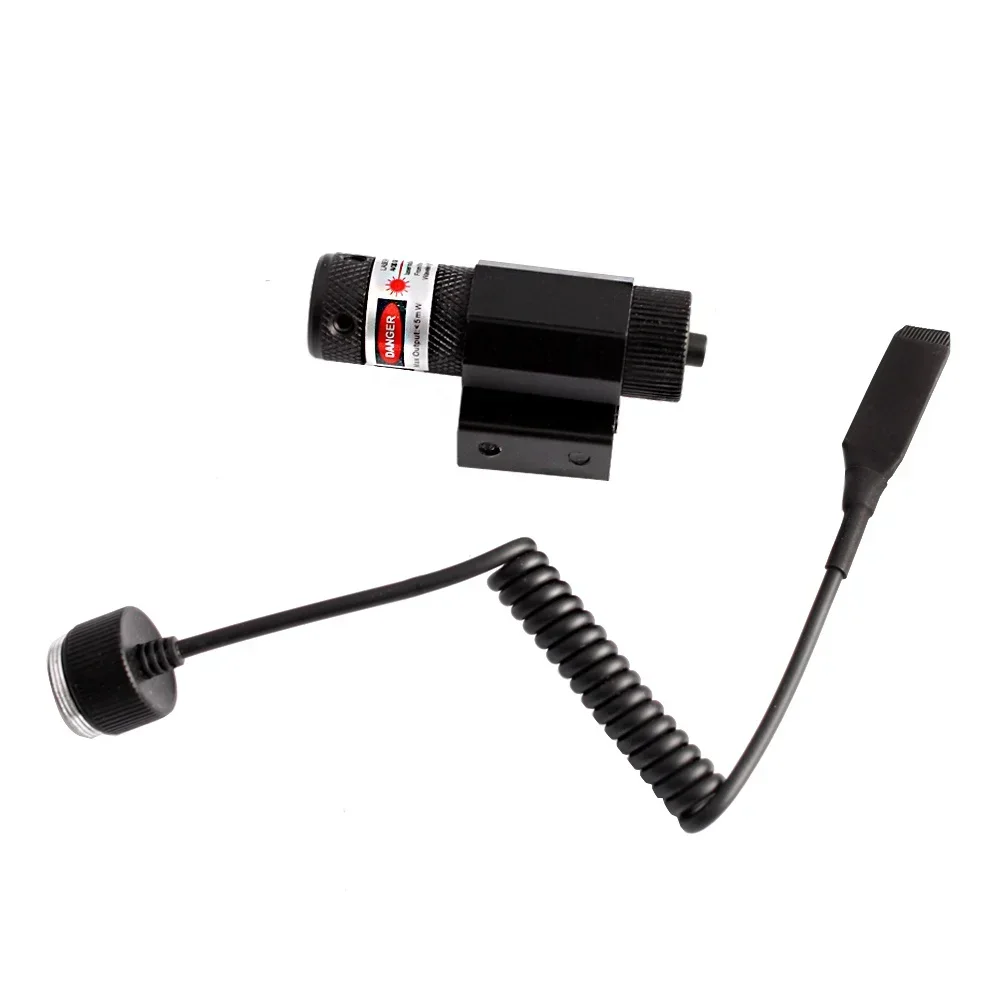 戦術ミニレッドドットレーザーサイト、調整可能な11mm/20mmレールマウント付き、おもちゃの銃、ライフル、ピストル用サイトレーザーポインター