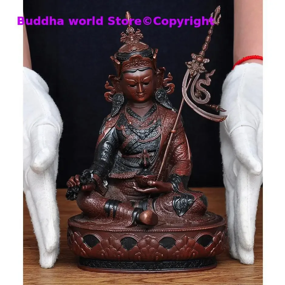 Tibetan Buddhism high grade Padmasambhava Guru Rinpoche Buddha statue HOME Patron saint bless safe health good LUCK protection