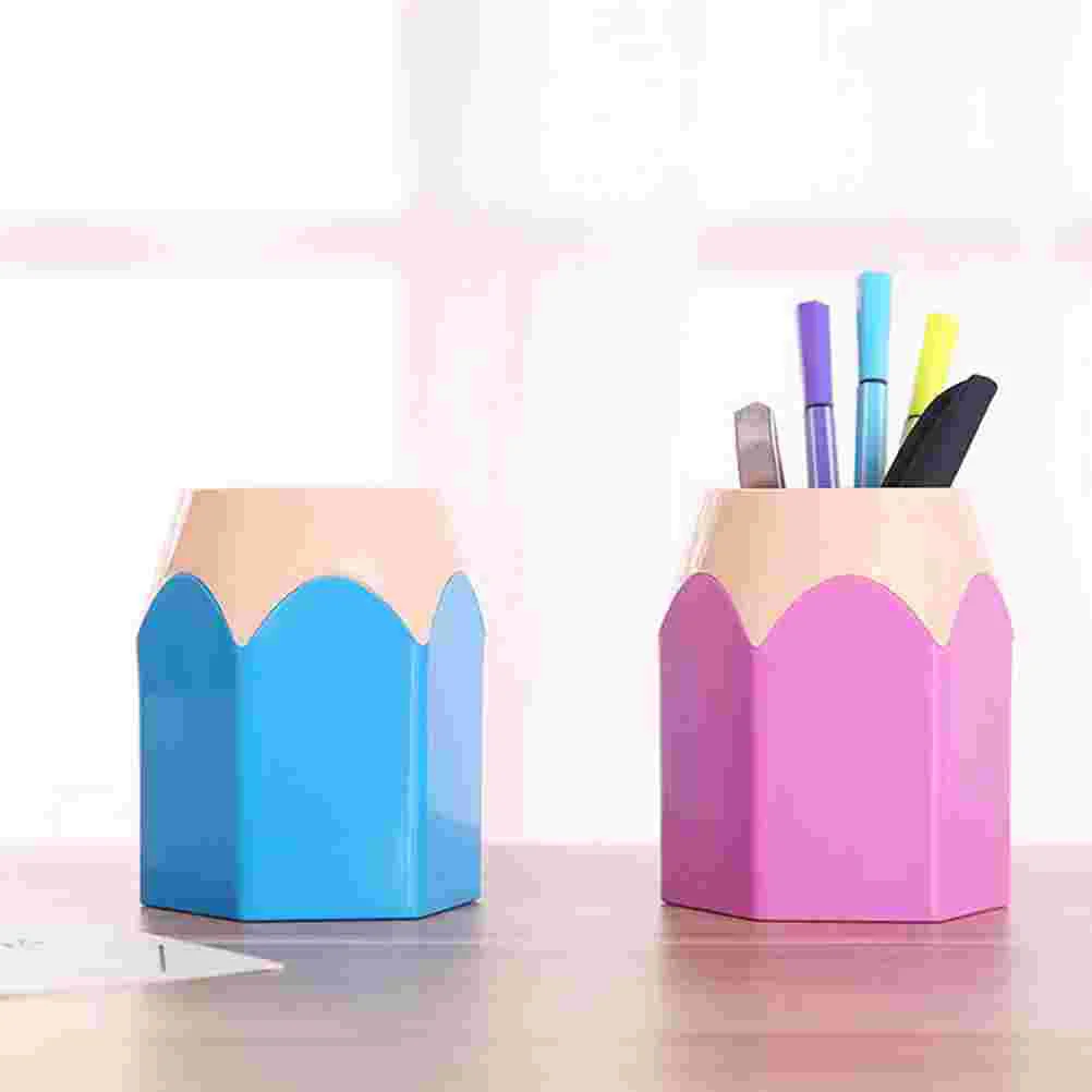 

10 Pcs Pen Holder Set Multifunctional Desk ganizer Colorful Pencil Bucket for Classroom Office Makeup Brush Storage Stable