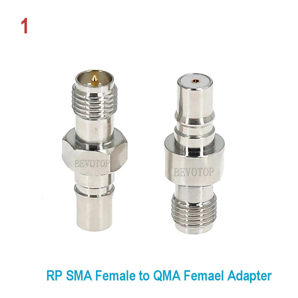 1Pcs/Lot QMA to SMA Adapter SMA/RP-SMA Male/Female to QMA Male/Female RF Coaxial Connector Adapter SMA to QMA Adapter 50Ohm