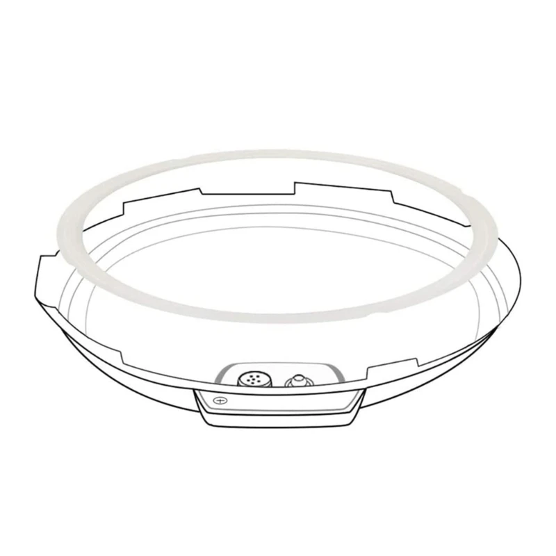 Pack of 3 Effective Rubber Seals Reliable Replacement Seal Set Long Lasting Rubber Sealing Rings for Pressure Cooker