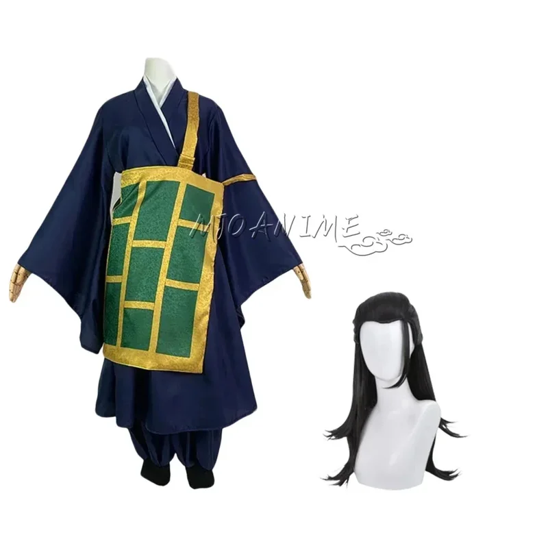 Disfraz de Geto Suguru Jujutsu Kaisen, kimono negro y azul, uniforme escolar, ropa de Anime, disfraces de Halloween para mujeres Man6;d'3,h