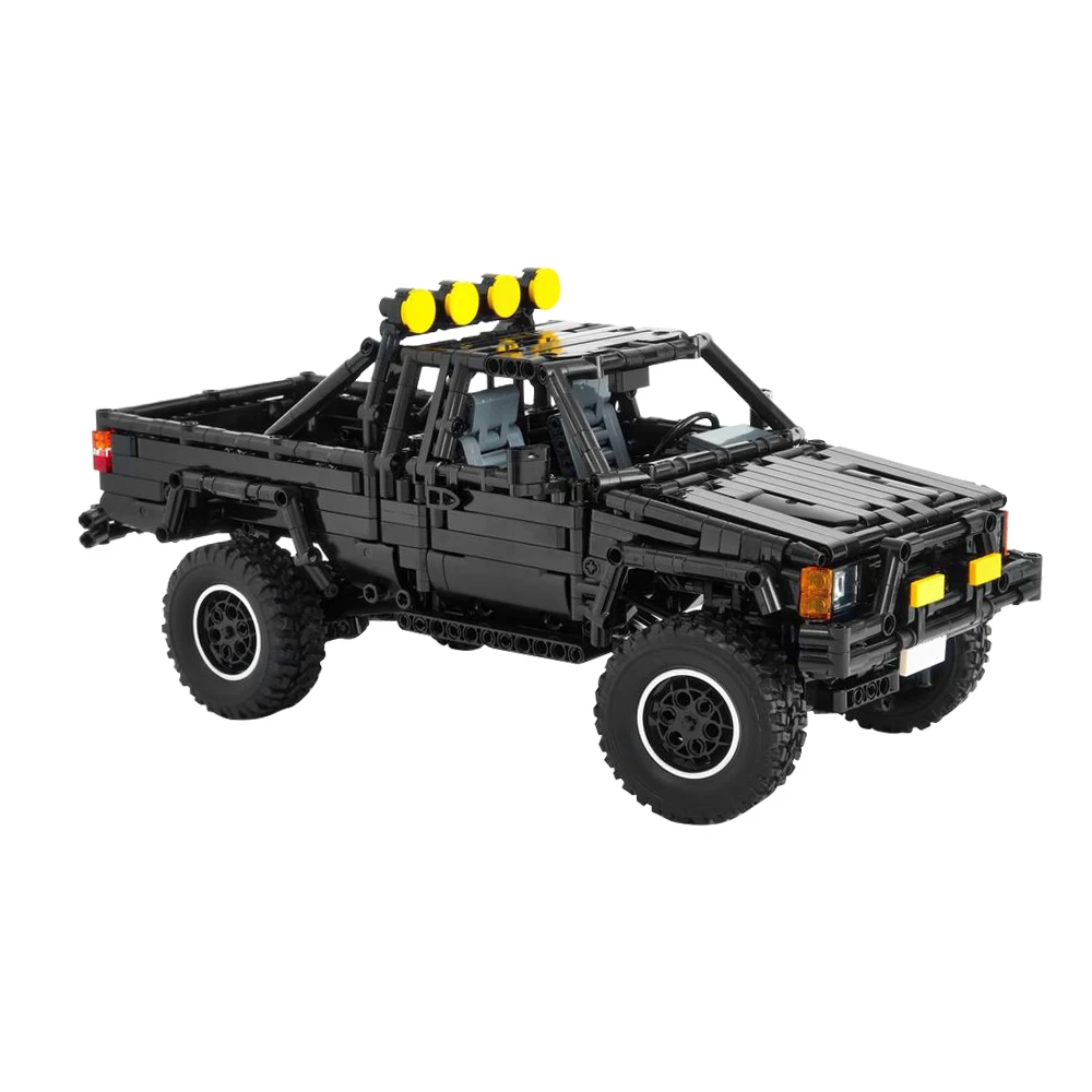 MOC Hilux 4X4 Truck Building Blocks Movies Back to the Future Hilux Pickup Car DIY Model Sets Kids Adult Birthday Gift Brick Toy