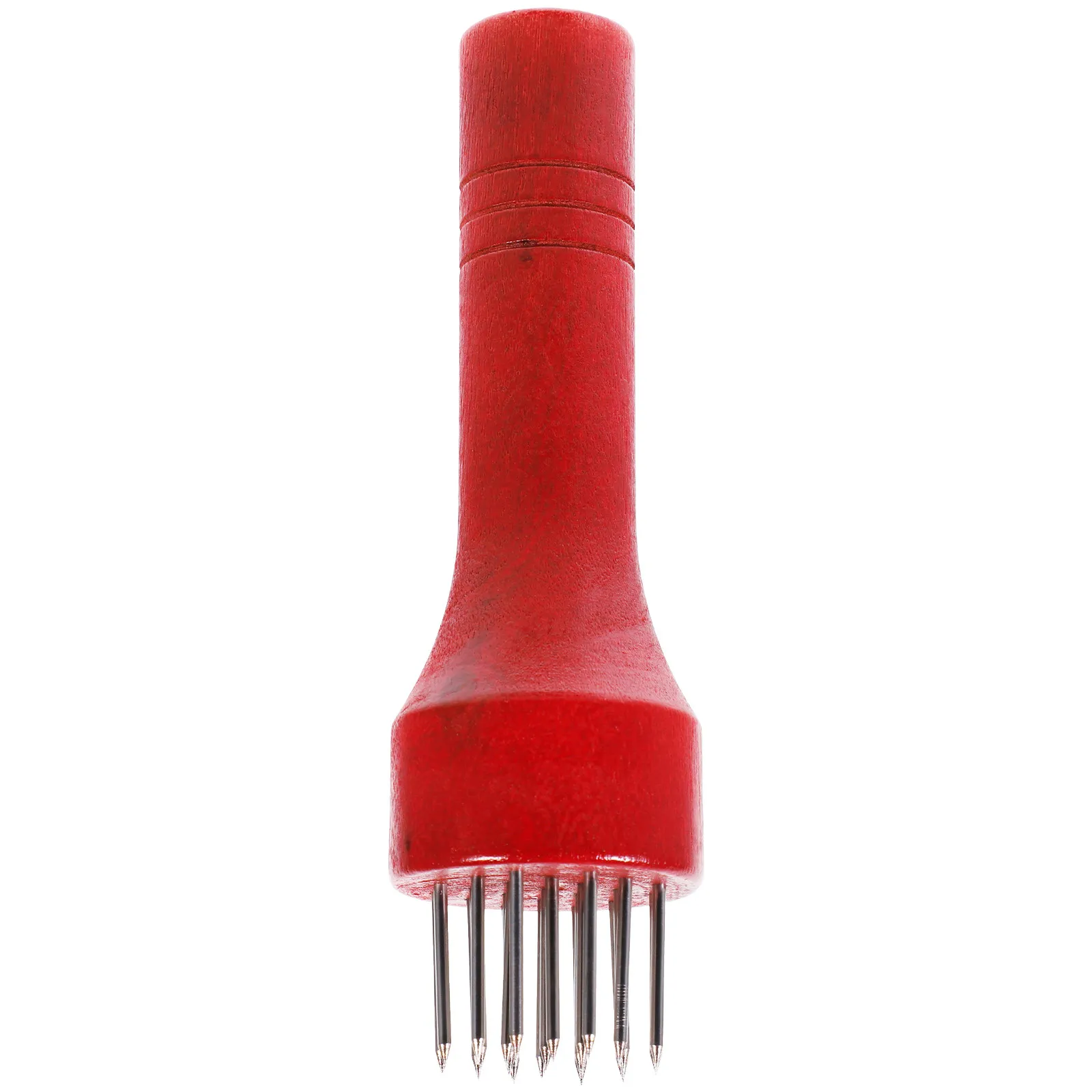 Stainless Steel & Wood Meat Tenderizer Mallet with Dual-Surface Needle Blades for Beef, Veal, Pork, Poultry