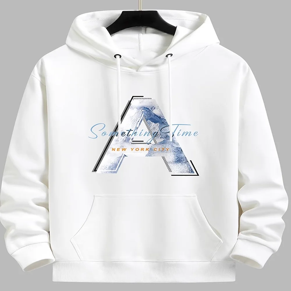 

Autumn and winter youth students hoodie men's casual pullover hoodie top trend loose coat all match casual