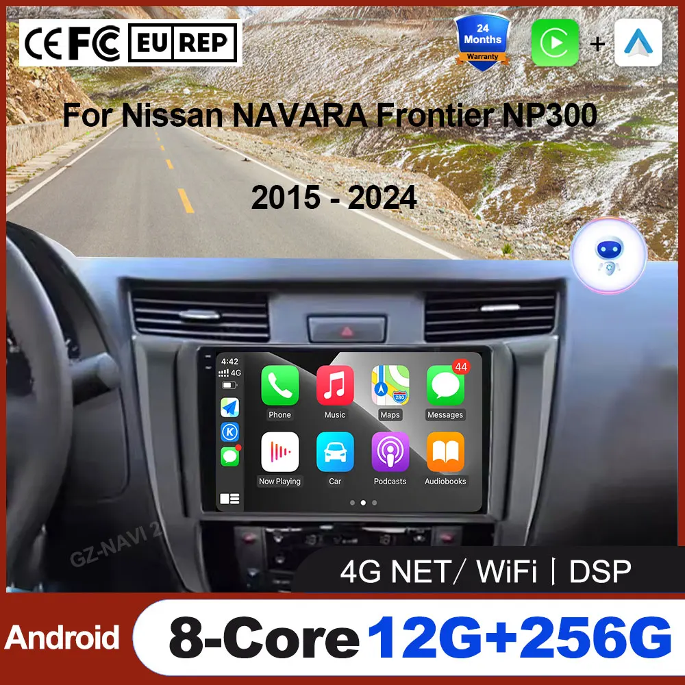 

10" Android Auto For Nissan NAVARA Frontier NP300 2015 - 2024 Car Radio Multimedia Video Player BT GPS Navigation QLED screen