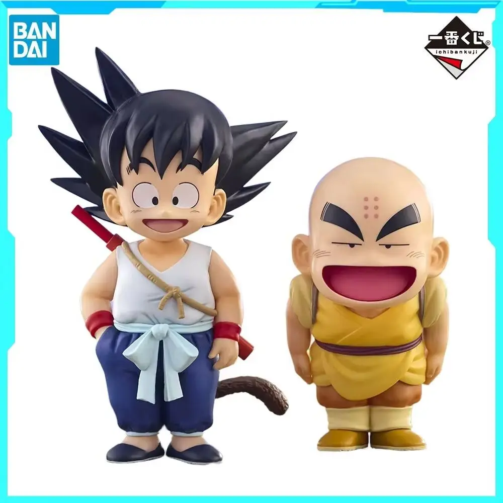 100% الأصلي في المخزون بانداي الأرواح Ichiban Kuji لعبة دراغون بول سون جوكو كريلين أنيمي الشكل عمل الشكل مجموعة المرآب